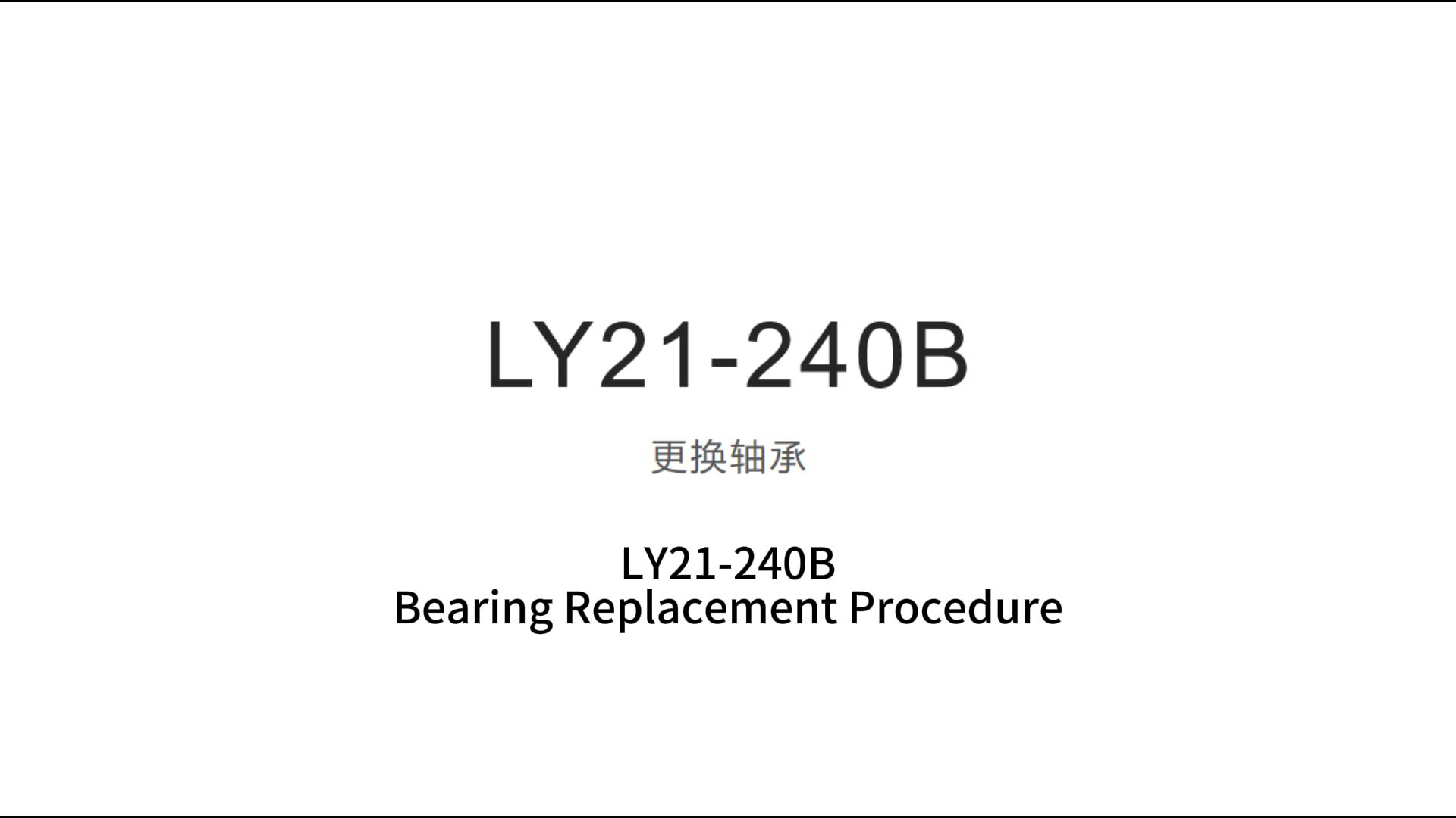 LY21-240B更换轴承